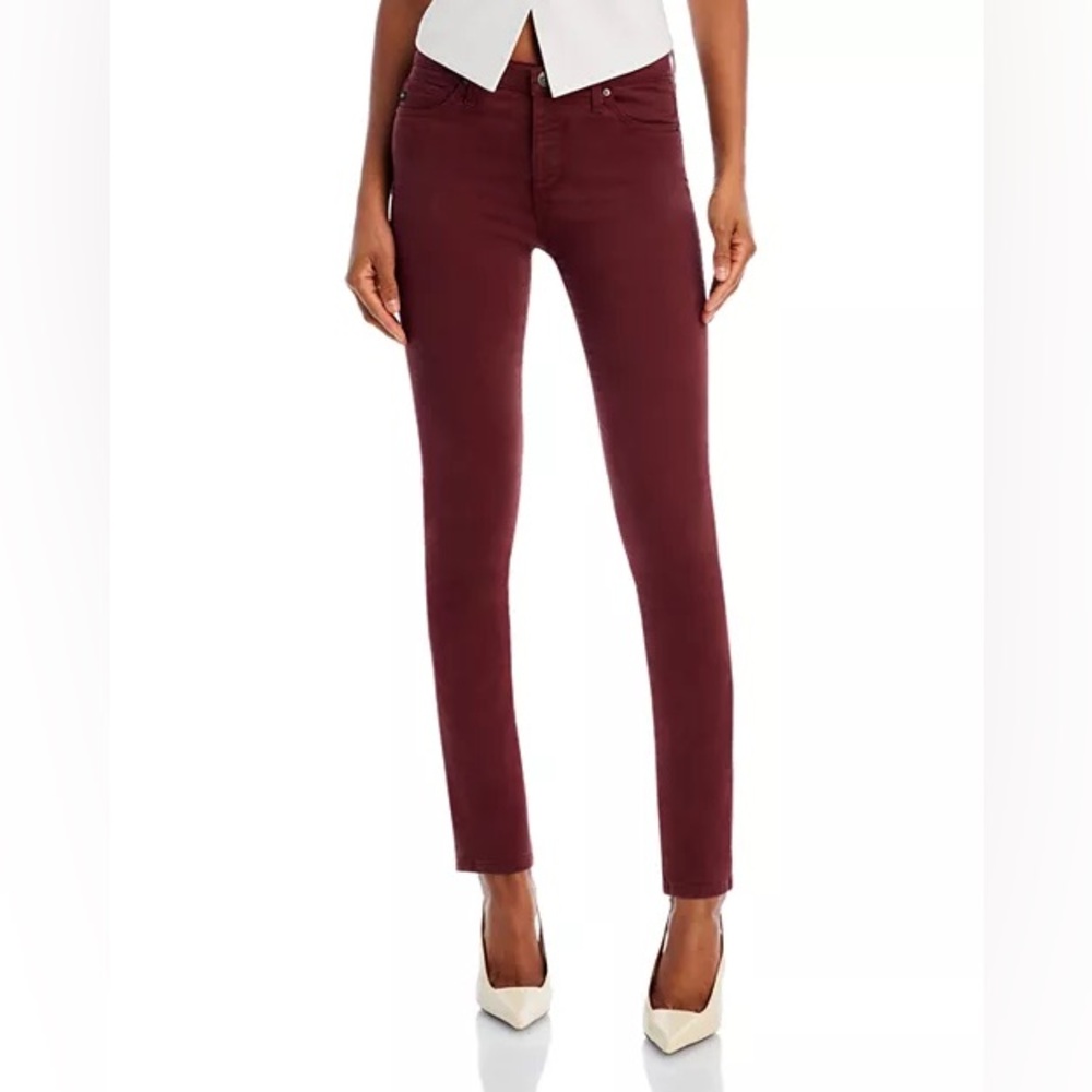 NWT AG ADRIANO GOLDSCHMIED Women’s PRIMA Cigarette Leg Jeans Berry 26R‎